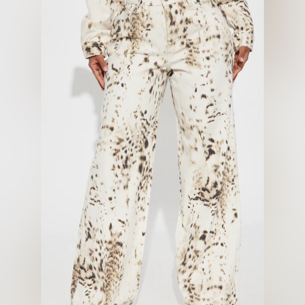 Refrain Los Angeles Printed Wide Leg Pants - Picture 3 of 8